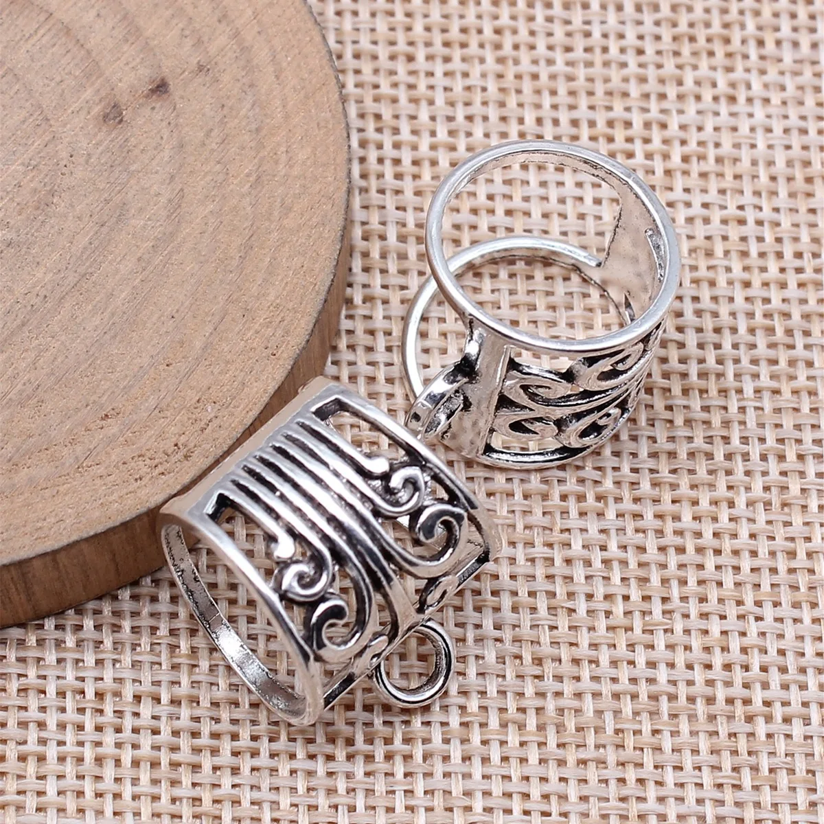 WYSIWYG 10pcs 24x18x17mm Antique Silver Color Flower Shaped Silk Scarf Buckle Accessories For DIY Jewelry Making Findings