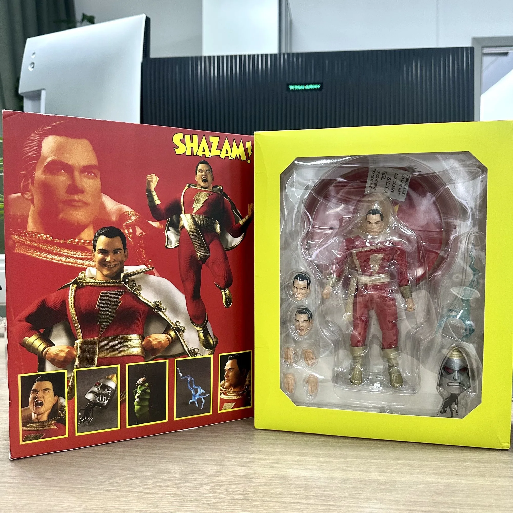 Shazam 6 Inches Action Figure Model Boys Room Ornament Collectible Toys Figurine Kids  Birthday Gift In Stock - view 3