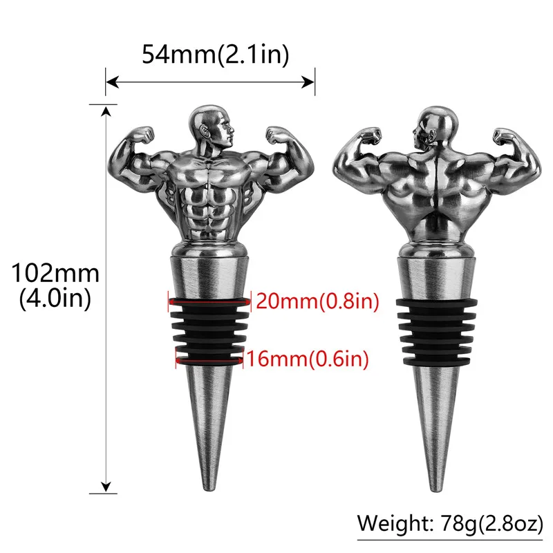 จุกปิดขวดสเปรย์จุกไวน์รูปผู้ชายสำหรับฉลองงานแต่งงานอุปกรณ์เสริมสำหรับปาร์ตี้แชมเปญอุปกรณ์เสริมสำหรับบาร์ไวน์