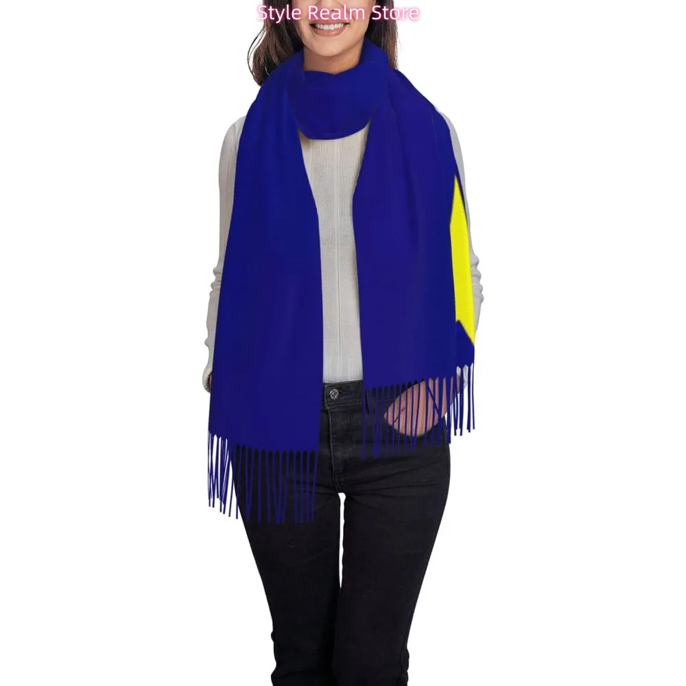 Alaska State Flag Print Women Fashion Winter Scarf Soft Long Style Warm Shawl Scarves Wraps