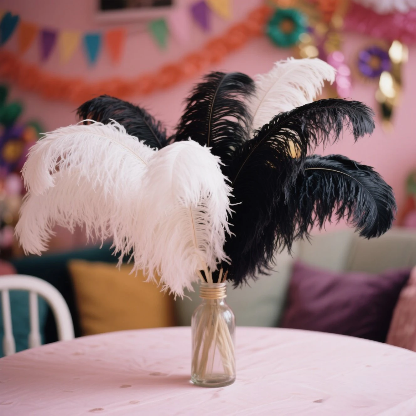 

Extra-Long Ostrich Feathers 60-65cm/24-26inch Vibrant Multicolor DIY Craft Supplies Bohemian Wedding Centerpieces Festival