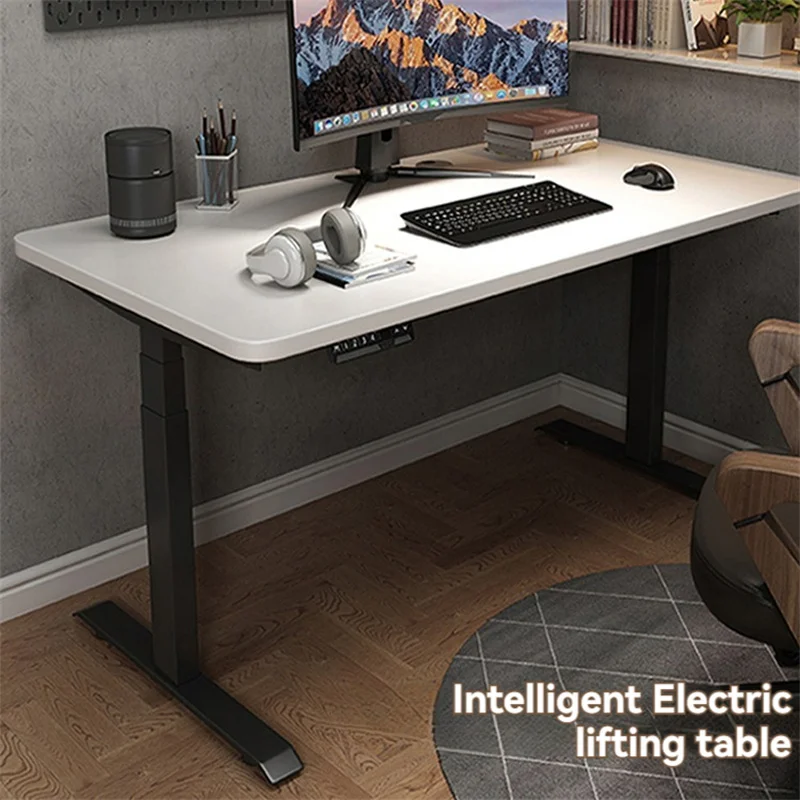 Three Section Dual Motor Intelligent Electric Lifting Computer Desk Frame Ergonomic Memory Control Height Adjustable Table Stand