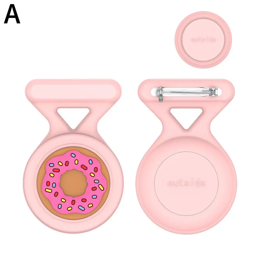 Brooch Pin Tracker Waterproof Silicone Tracker Accessories Sleeve Keychain Anti-scratch Protective For Airtag L8j3