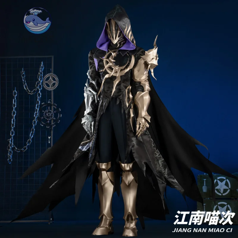

Honkai Star Rail Flame Reaver Cosplay Costume Uniform Cloak Ember Raider Roballamas Mask Halloween Party Adult Women Men KKCos
