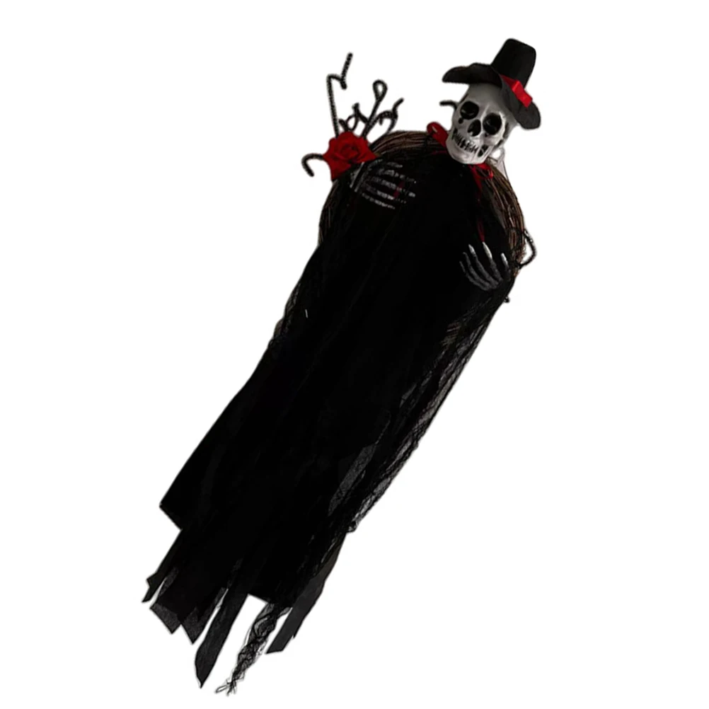 

Halloween Skull Ghost Wreath Hanging Decor Scary Front Door Wall Hanging Haunted House Supplies Halloween Wreath