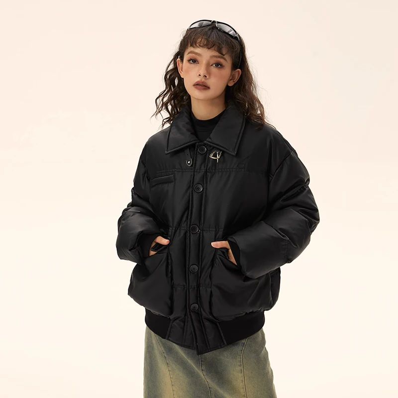 

Jacket Women's Parkas Thicken Overcoat Parka Cotton Coat Bread Clothes Korean Version Loose Outwear 2023 New