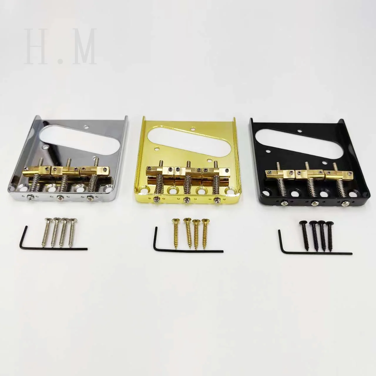 

1Set Guitar Bridge TL Electric Guitar Single Pickup 3 Code 6-String Brass Code Bridge TL Electric Guitar Pull String Plate