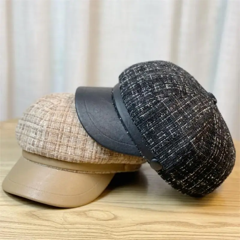 C71F المرأة سائق قبعة فتاة شيلبي قبعة لجميع المواسم الدافئة قبعة قبعة الرأس #3