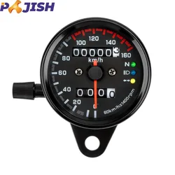 Hot Sale Retro for Cafe Racer Modified Motorcycle Rpm Meter Mechanical Speedometer Universal LCD Oil Gauge Tachometer