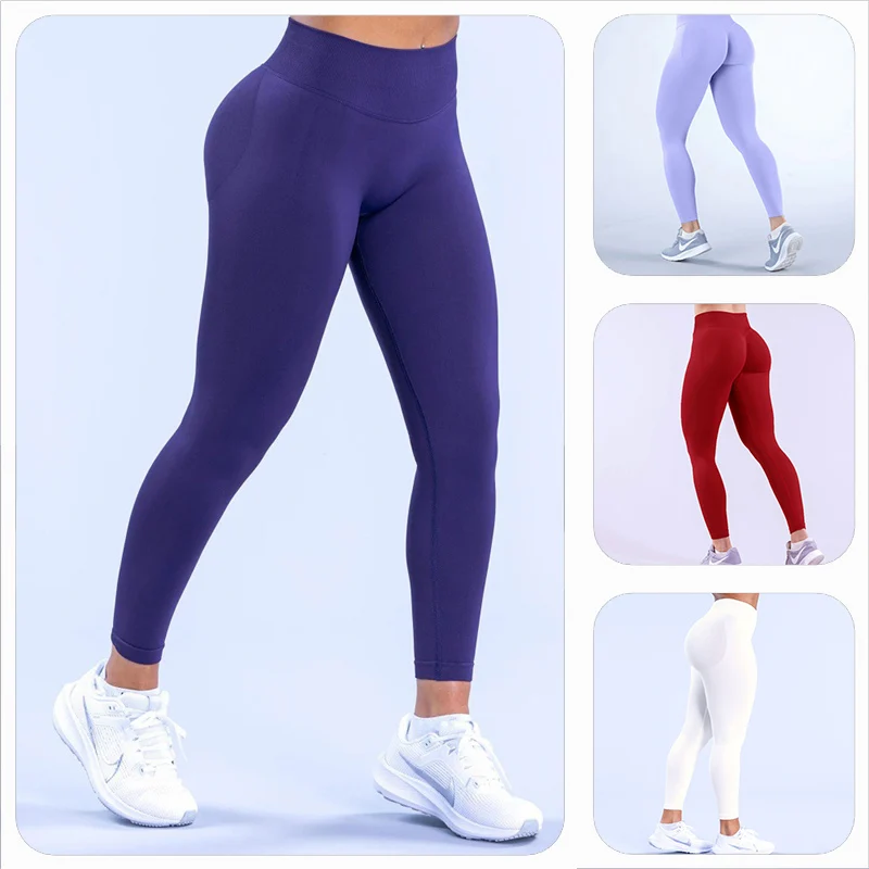 

Hot sales Seamless Hip Lifting Women Seamless Sports Leggings High Waist Fitness Push Up Yoga Leggings Gym Clothing Sports