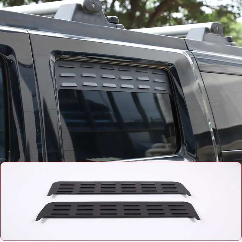 Aluminum Alloy For Hummer H2 2003-2009 Car Rear Side Window Ventilation Panel Decoration Modification Accessories