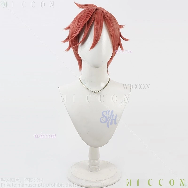 أزياء الهالوين أنيمي توغين أنكي كوسبلاي كيويا أورانزاكا زي أحمر شعر مستعار قصير شعر صناعي للنساء البالغات disfraz 2119 #6