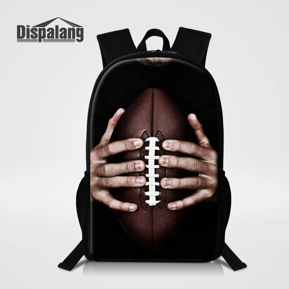 Boy Cool Backpack To School Football Rugbyball Printing School Bags For Student Bookbag Men Fashion Shoulder Bagpack Male Rugzak