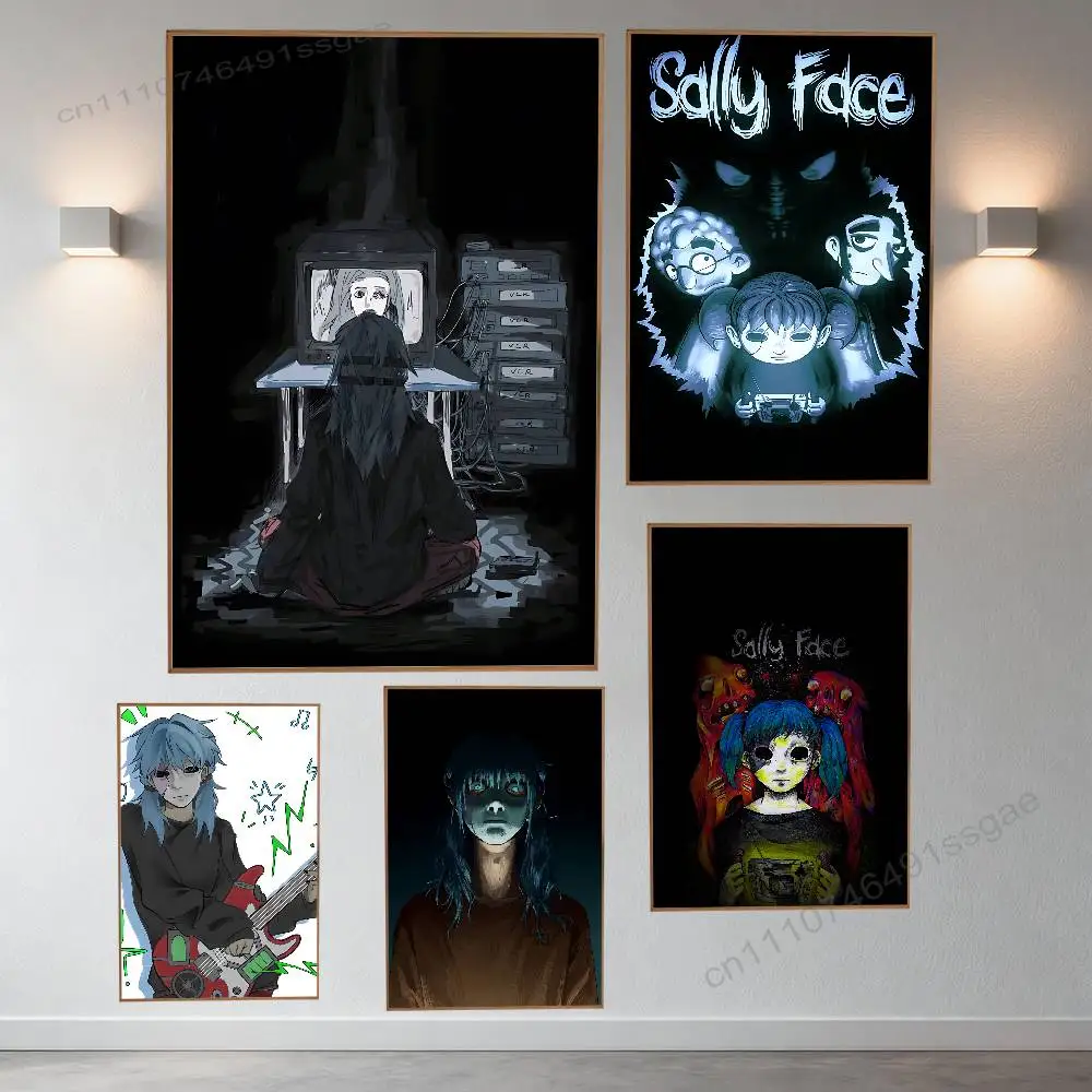 

Game S-Sally F-face Poster Wall For Sticky Decoration Waterproof Home Living Room Bedroom Bar