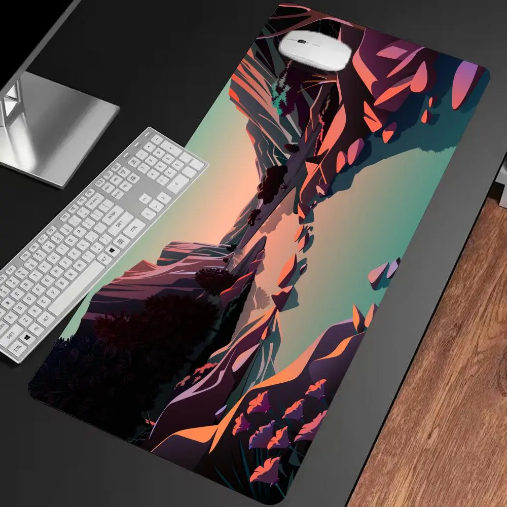 

Canyon River Glow Mouse Pad Multi-Size non-slip Gaming mouse pad Gamer E-Sports Mouse Mat Game Mechanical Keyboard XXL Desk Mat
