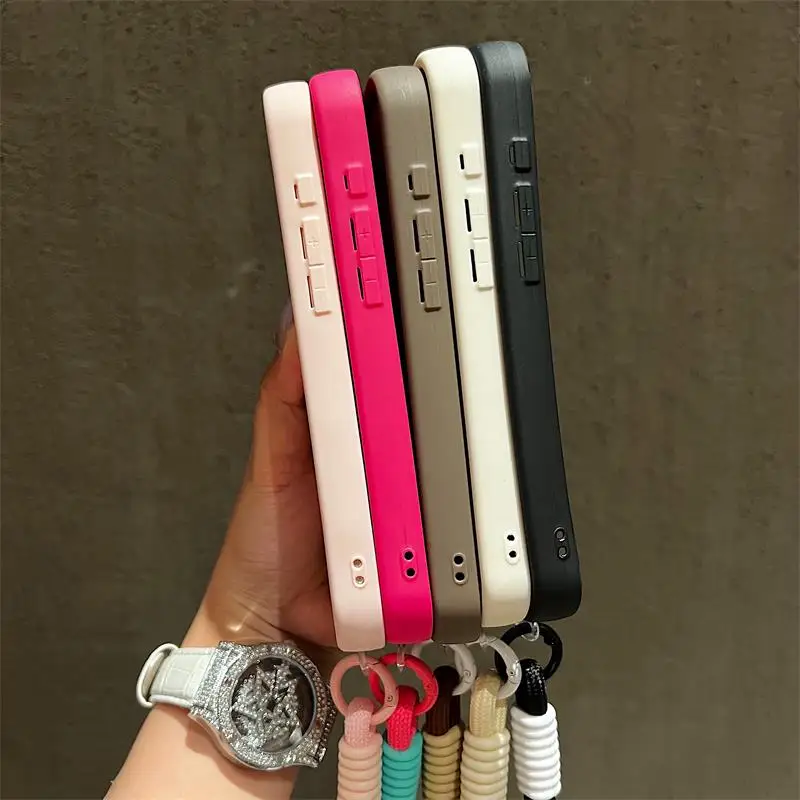 Luxuriöse, farbenfrohe Handyhülle mit Trageschlaufe für iPhone 18 17 16 15 14 13 12 11 Pro Max 16E X XR XS 7 8 Plus, stoßfeste, weiche Hülle – Detail 5
