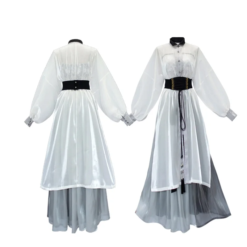 Fairy Tang Dynasty Swordsmen Style Hanfu Dress Women Swordsman Cosplay Poet Clothing Girdle Puff Sleeve Petticoat 2022 New