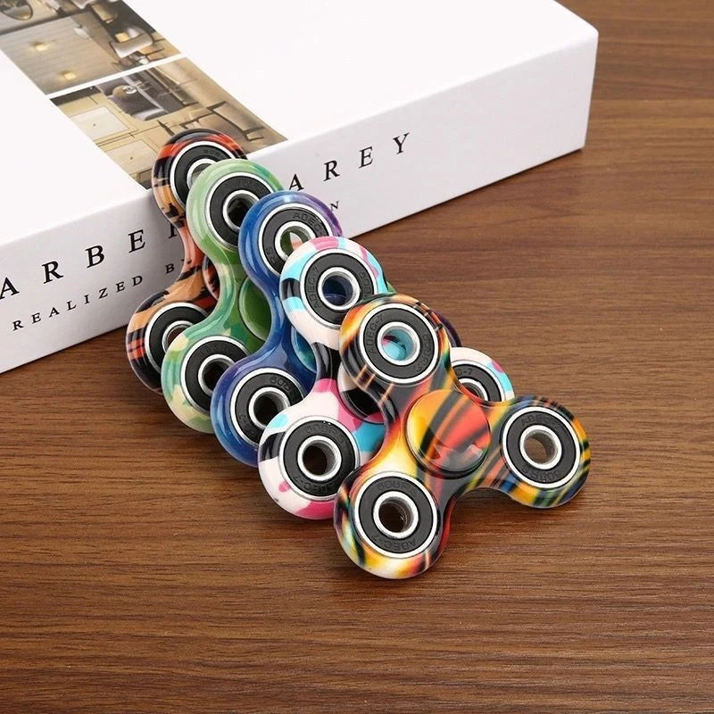 4 Bearing Fingertip Gyroscope Gold Plated Three Finger Rotation Stress Relieving Toy Educational Fun Fingertip Stress Relieving