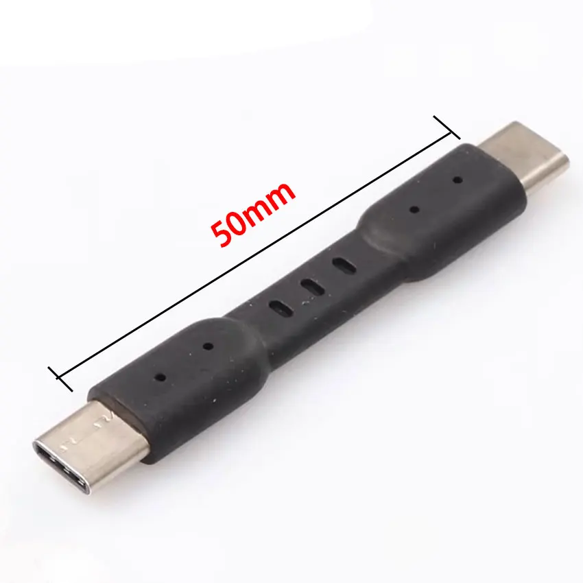 For E1DA 9038D DAC Device Samsung SSD T5 USB C 180 Degree Synchronous Charging Cable 5Gbps OTG Type C Male To Male data cable