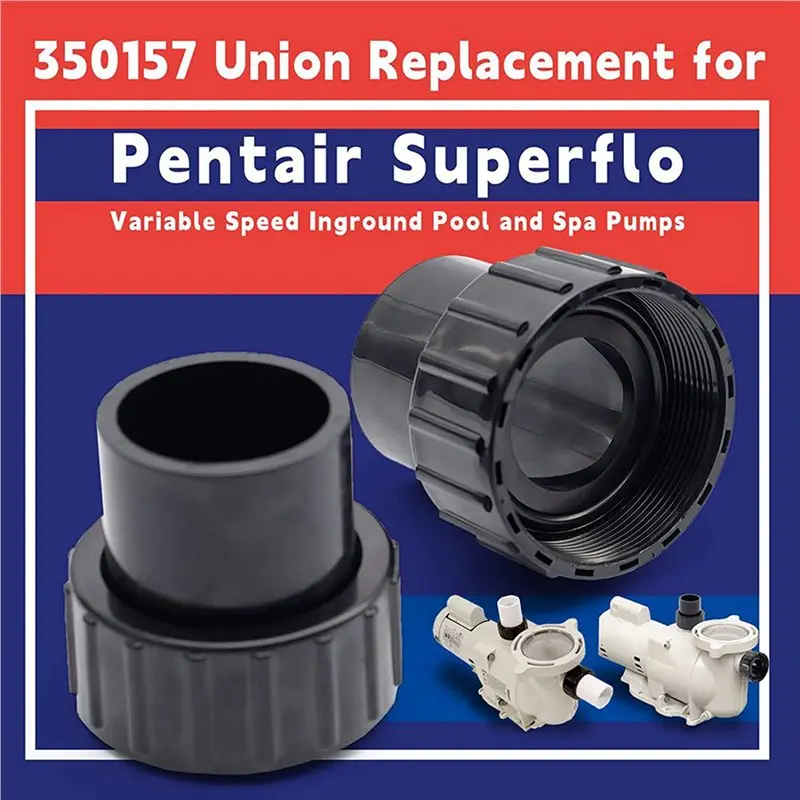 【Price Drop !!】4X 350157 Union Replacement Kit For Pentair Superflo & Superflo Variable Speed Pool Pump,Pool Pump Union