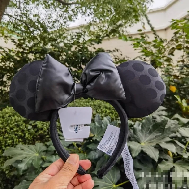

Disney Black Minnie Mouse bow polka dot Girl Headband hairband
