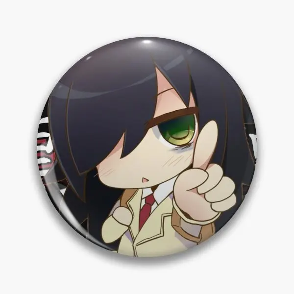 Tomoko Kuroki Watamote Anime  Soft Button Pin Decor Brooch Creative Lapel Pin Fashion Collar Women Lover Funny Clothes Jewelry