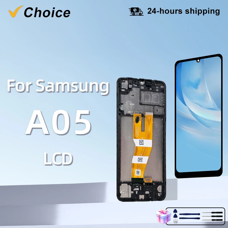 Für Samsung Galaxy A05 LCD-Display Touchscreen Digitizer-Baugruppe für Samsung A05 A055 LCD A055F A055M Bildschirm-Ersatzteile
