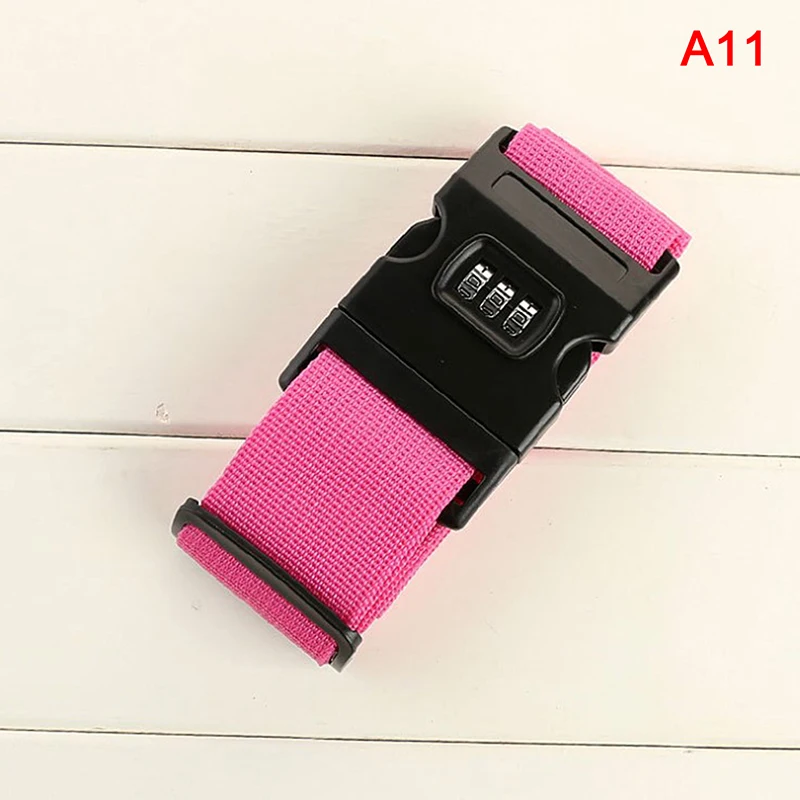 2M Rainbow Password Lock Packing Luggage Bag with Luggage Strap