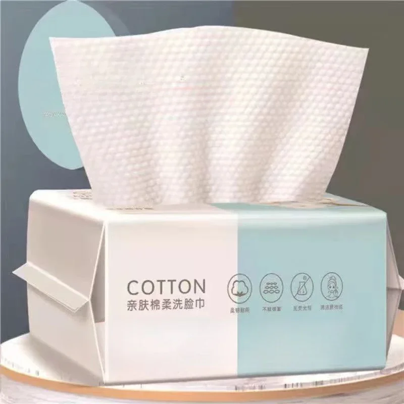 Extra Thick Disposable Facial Towels - Gentle and Absorbent Cotton Makeup Remover Wipes