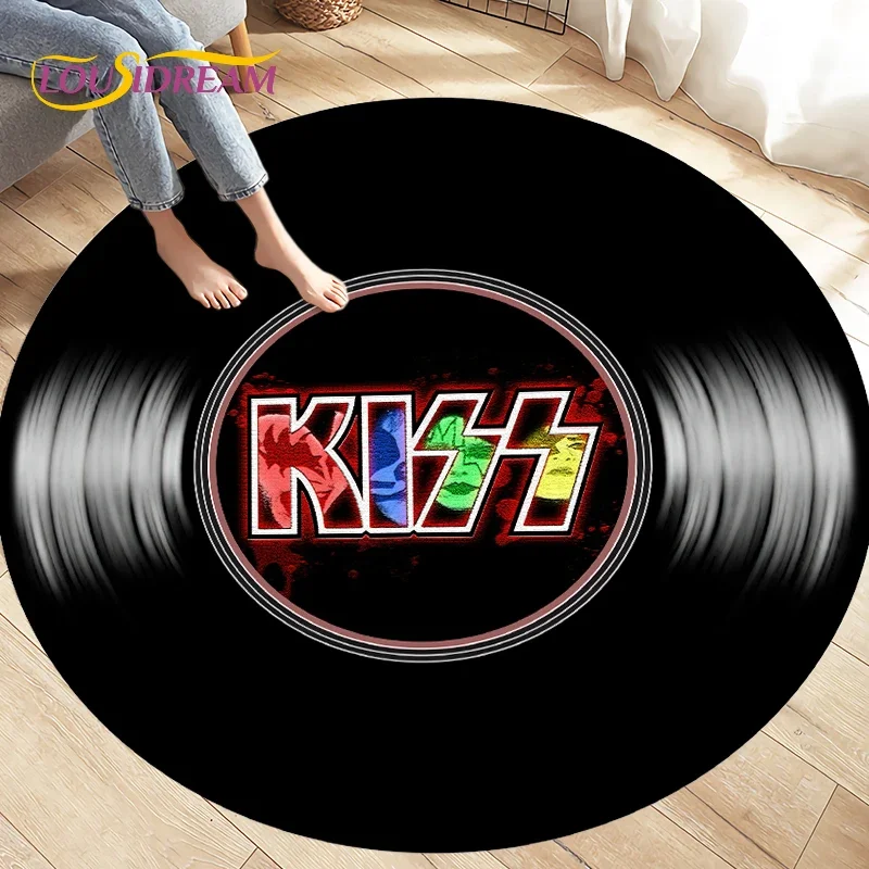 Classical Music Vinyl Record Round Rug,Carpets for Living Room Chair Decoration,Children's Play Crawling Soft Non-slip Floor Mat - view 4