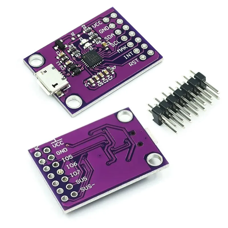 Placa de depuración CP2112 de 1 piezas-10 piezas, módulo de comunicación USB a SMBus I2C, 2,0 MicroUSB 2112, Kit de evaluación para CCS811, módulo