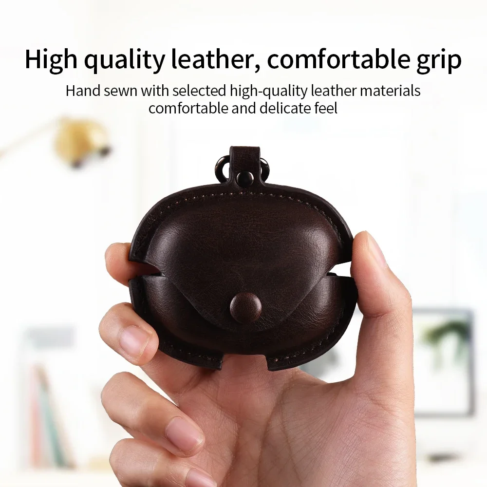 For Redmi Buds 6 pro Case Leather Business Earphone Headset Shell Headphone Protective Cover For Redmi Buds 5pro Buds 4pro Case