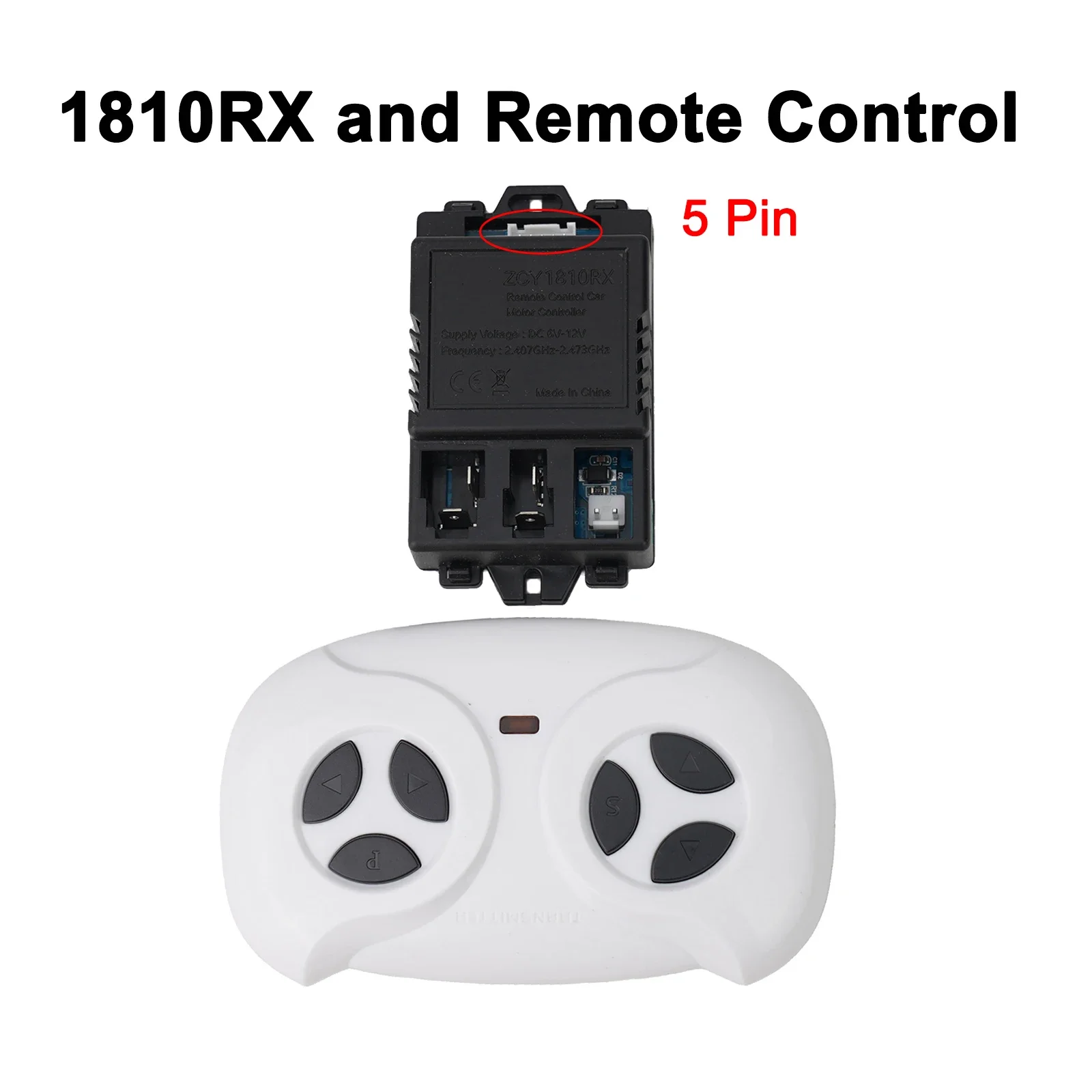 

Receiver Remote Control ZCY1810RX 7pin ZCY1810RX 5pin For Children's For Electric Vehicles Remote Control New Practical