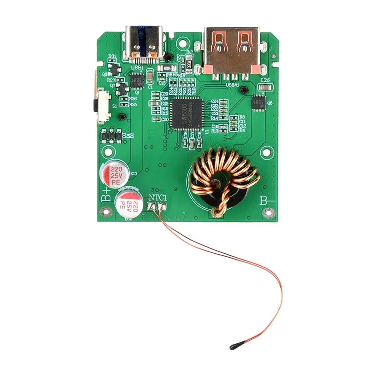 ABSF 100W PD Fast Charging Module 4S Battery Protection Mainboard with TFT Color Screen for Portable Power Bank DIY