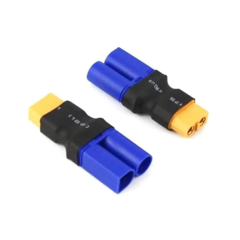 محول متعدد الوظائف XT60 إلى T Plug Model XT90 EC3 بطارية طائرة بلاستيكية دوارة 14AWG لـ 2 قطعة