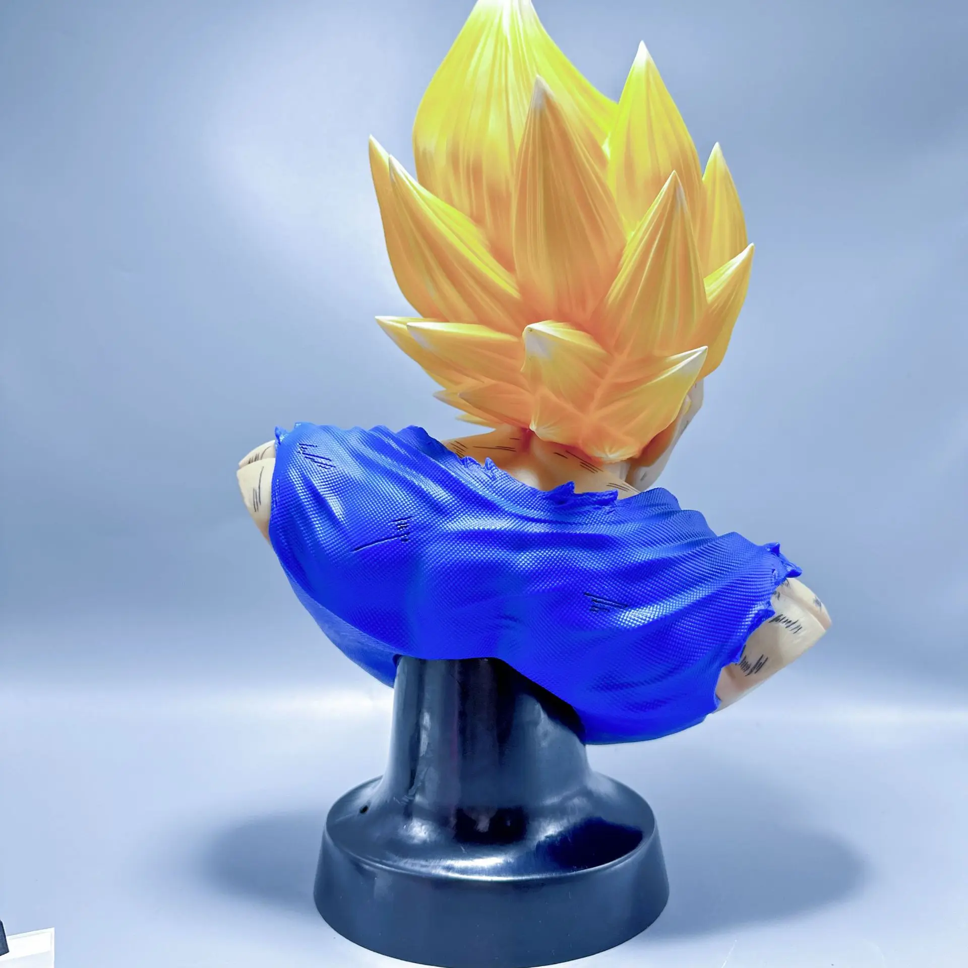 36.5cm Dragon Ball Demonize Vegeta Popiersie Figurka Anime Model Statuetka Chłopiec Kolekcja Dekoracja Pulpitu Ozdoba Z Dźwiękiem Zabawka Prezent