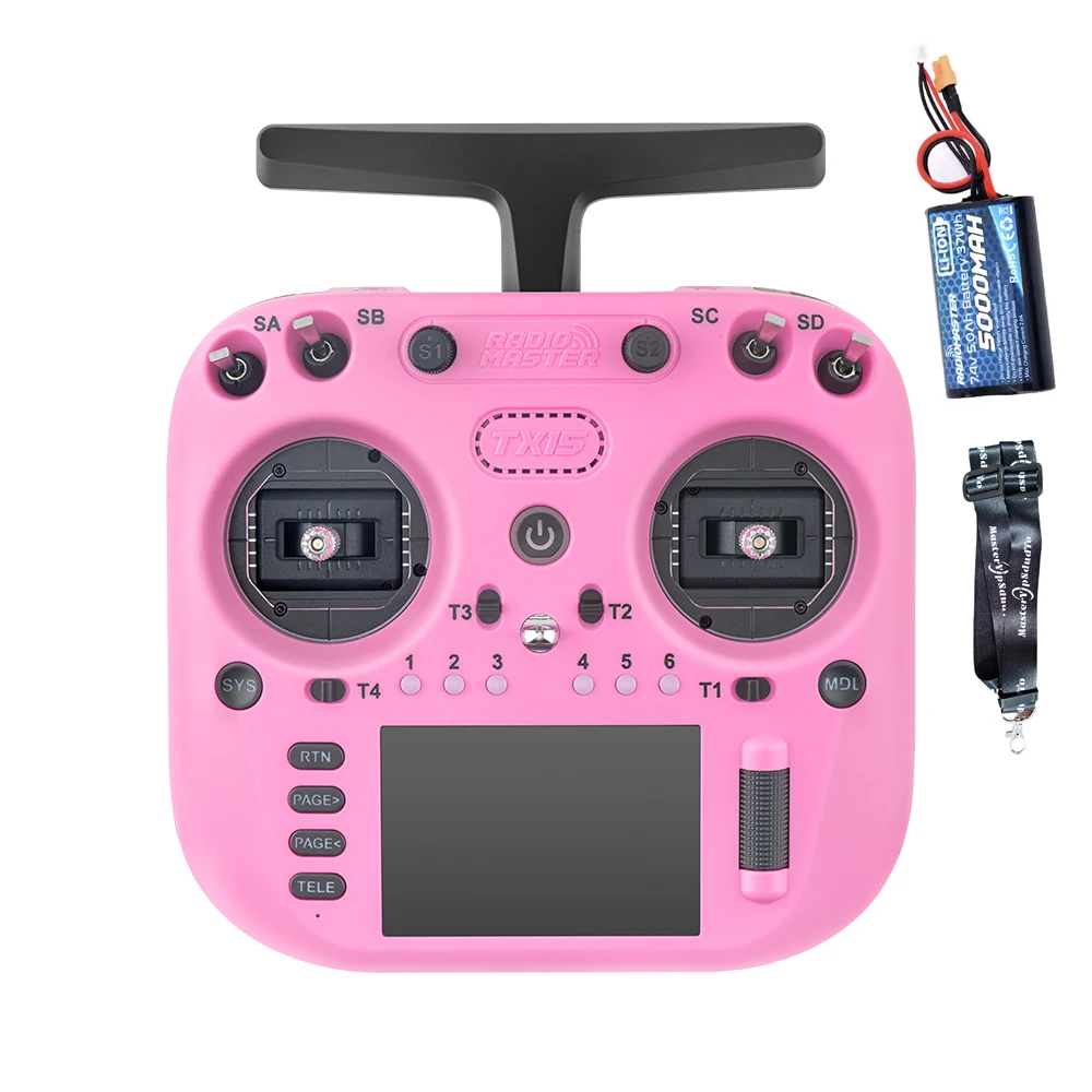 Radiomaster TX15 16ch 3.5inch IPS Touchscreen V5.0 Hall Gimbals Radio Controller ELRS FCC/LBT Built-in Gyro Microphone