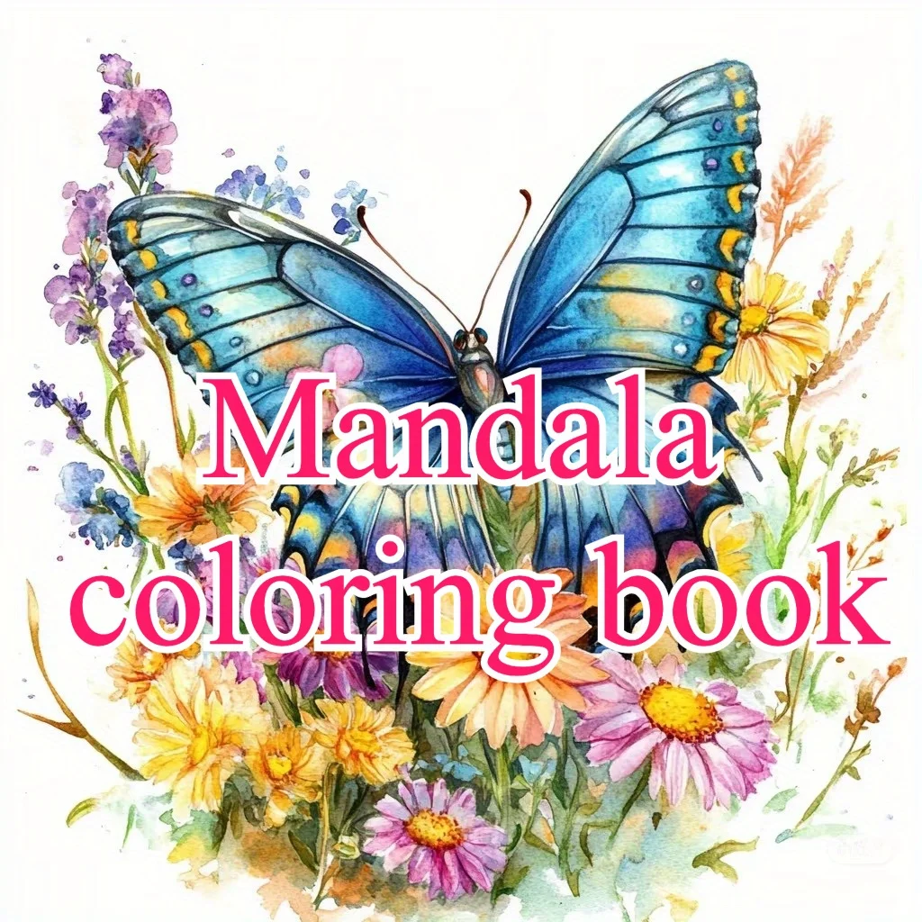 

30 pages of unique patterns, mandala coloring book for adults, diy coloring book, painting supplies, gifts