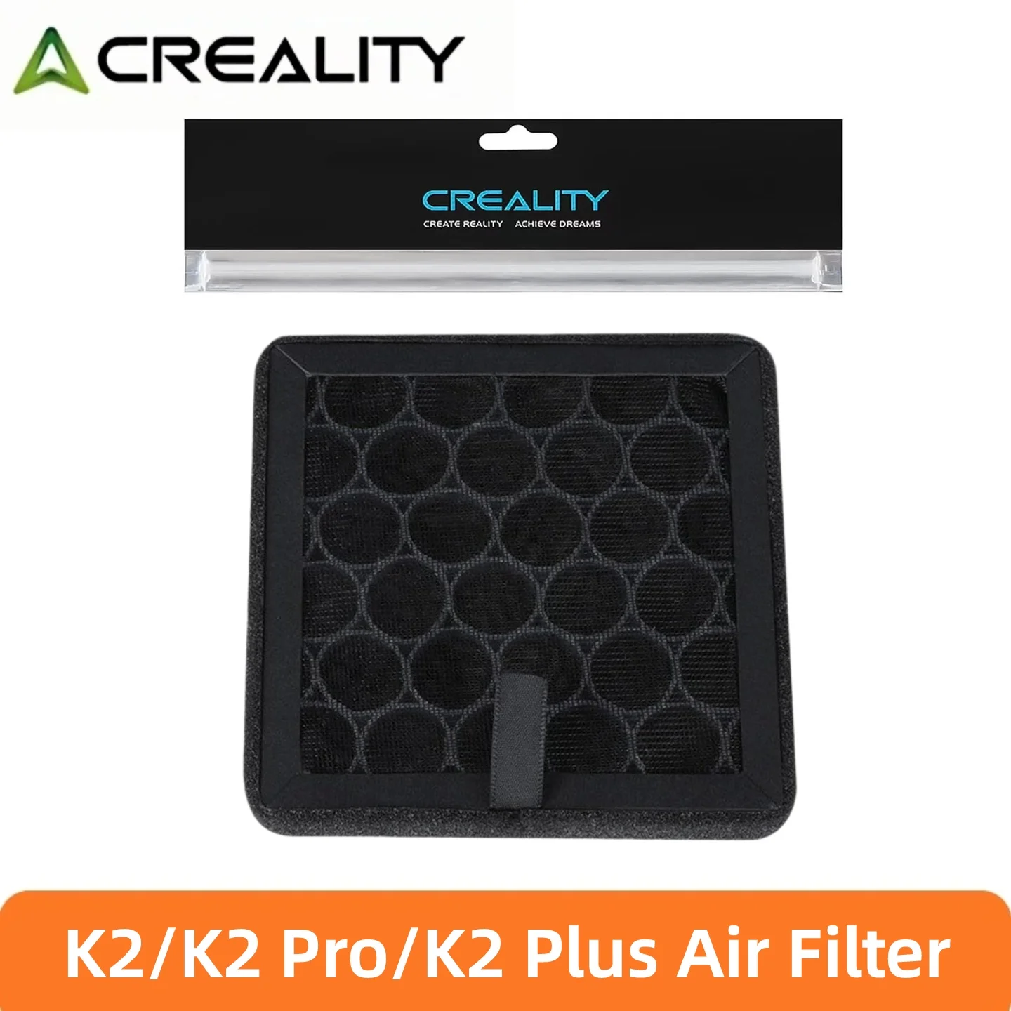 Creality Original K2/K2 Pro/K2 Plus Air Filter 1/2/3PCS Air Filter_101×101×10 for K2 Plus_K2 Pro_K2 3D Printer Accessories