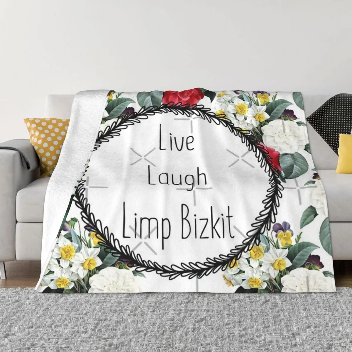 

Live Laugh Limp Bizkit Plush Bed Blanket Winter Blankets Home And Decoration Throw Blanket