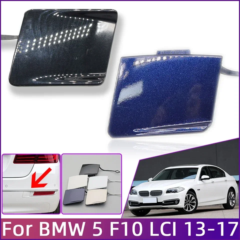 

Rear Bumper Towing Hook Cover Cap For BMW 5 F10 LCI Basic Line / Luxury Line 525 528 530 535 2013-2017 #51127332776 51127332777