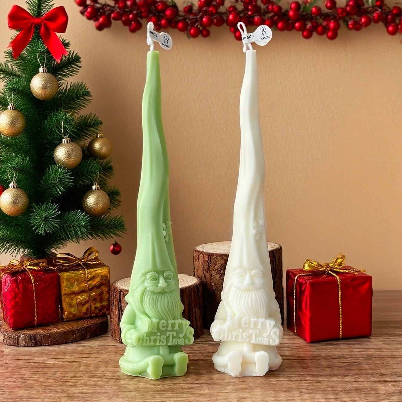 1pc natal papai noel vela perf - Xmas Home Fragrance avaliação e preço