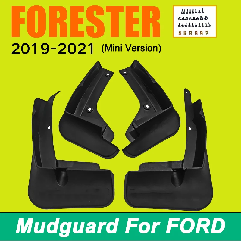 

For Ford Forester 2019-2021 Mini Version Automotive Tire Mudguard Waterproof Prevent Mud Splashing Car Mud Flap 4pcs Accessories