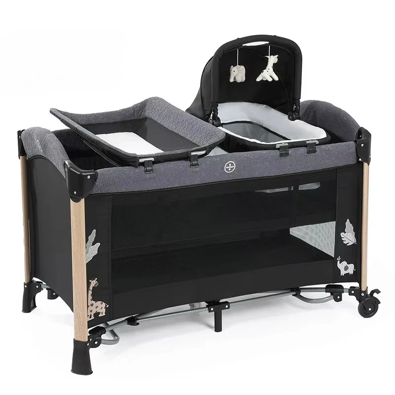 

Multifunctional crib Portable newborn bed Large foldable game splicing bed