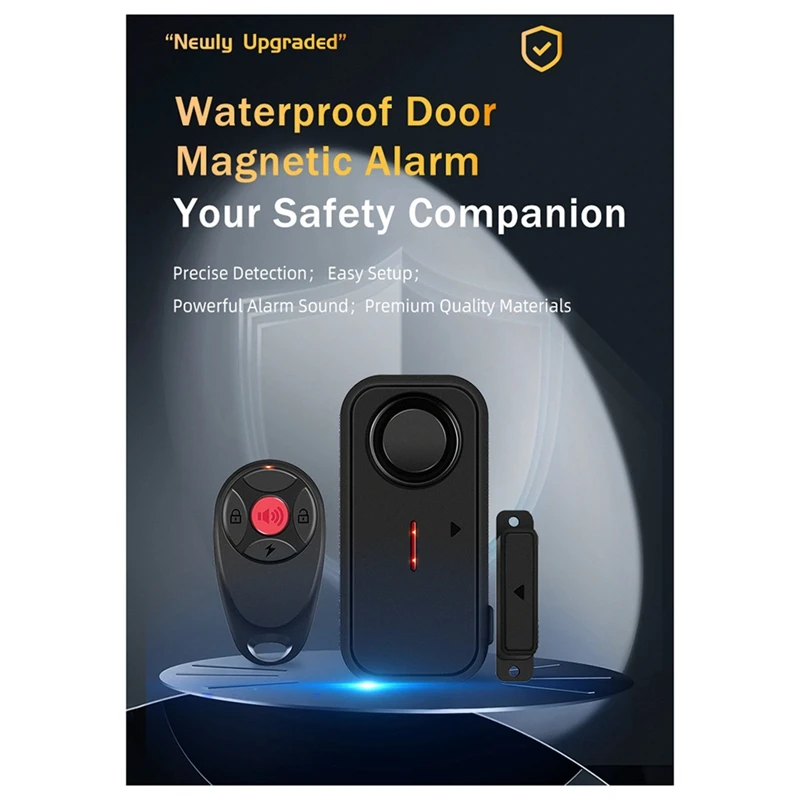 Door Window Burglar Alarm Sensor Wireless Remote Control Anti-Theft Alarm System Kit Home Security Door Open Detector