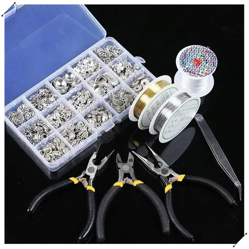 8Pcs Mini Pliers Set, Long Nose With Teeth, Flat Jaw, Round Curve Needle Diagonal Nose Wire End Cutting Cutter Linesman Plier Wi