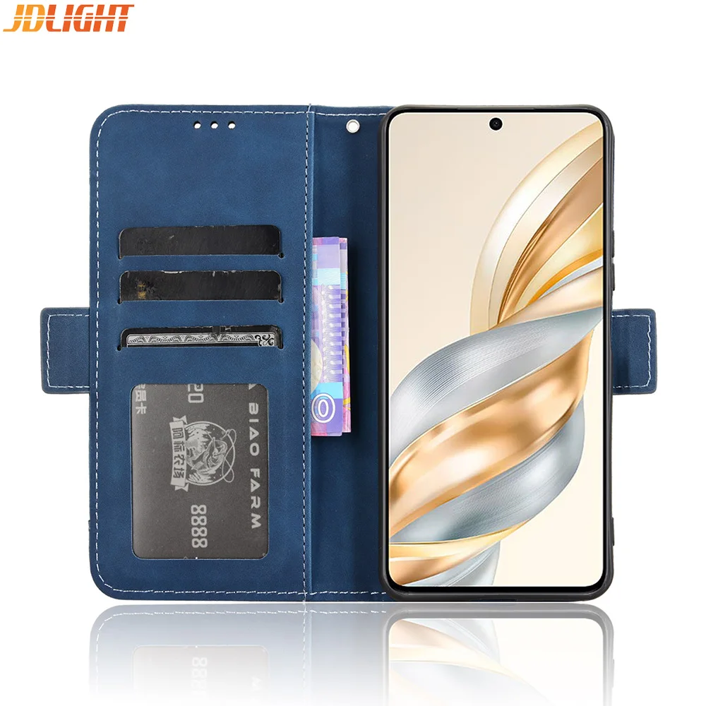 Wallet Cases For Honor X60 5G / X9C Smart Leather Case, Magnetic Closure Book Flip Cover, Photo Card Holder, Mobile Phone Bags