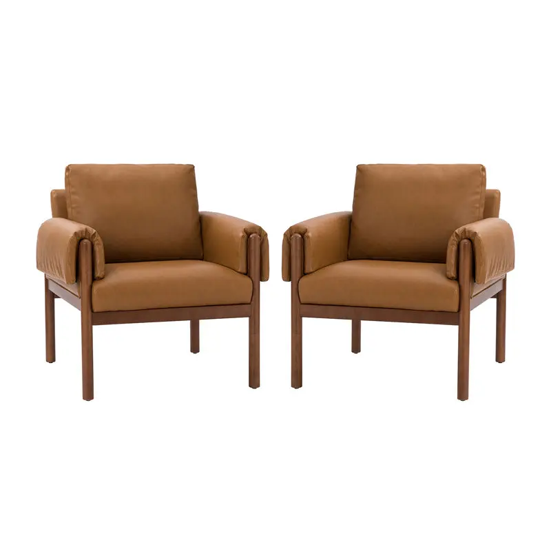 

#High Backrest Sofa Modern Design Indoor Outdoor Furniture Soft Dreamy Wooden Upholstered Chair
