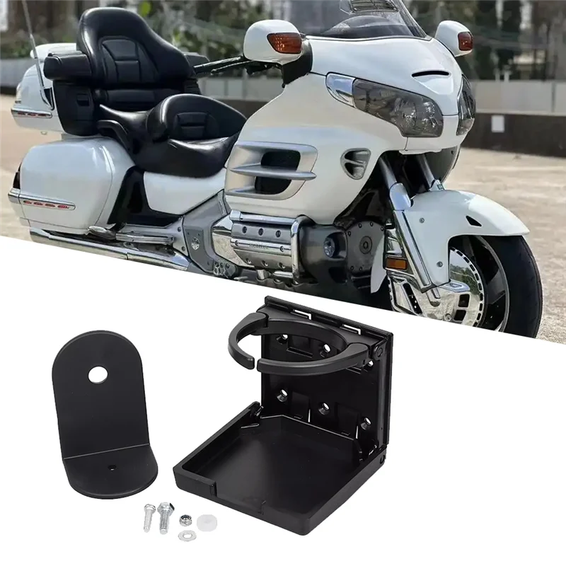 Well Folding Beverage Drink Cup Holder For Honda GL1500 GL1800 Goldwing 1988-2017 Models Water Cup Holder