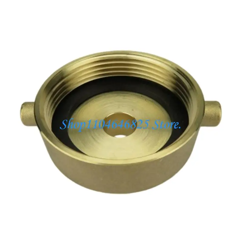 2 1/2 Inch NST Female to 3/4 Inch Male Brass Hydrant Adapter for High Pressures Hose Connection Daily Use